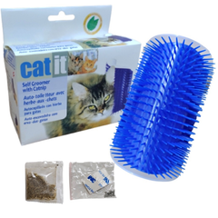 Auto Escova Tira Pelos Com Catnip De Parede Para Gatos