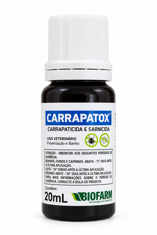 Carrapatox Carrapaticida E Sarnicida Para Cães 20 Ml – Biofarm