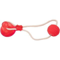 Brinquedo Cabo De Guerra Com Ventosa E Bola Pequena Cor Vermelha