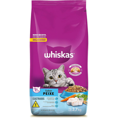 Ração Whiskas Para Gatos Castrados Sabor Peixe 2,7kg
