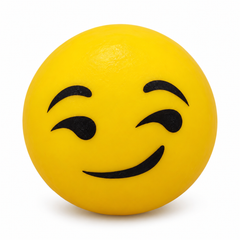 Brinquedo Bola Emoji Para Cães – Amarela