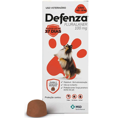 Antiparasitário Defenza 100mg Para Cães De 4,5 A 10kg
