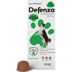 Antiparasitário Defenza 200mg Para Cães De 10 A 20kg