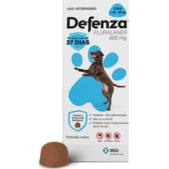 Antiparasitário Defenza 400mg Para Cães De 20 A 40kg