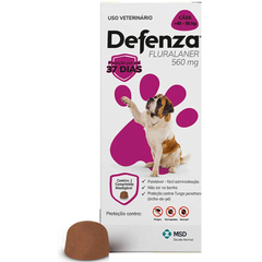 Antiparasitário Defenza 560mg Para Cães De 40 A 56kg