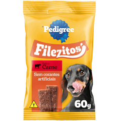 Petisco Pedigree Filezitos Para Cães Adultos Sabor Carne 60gr