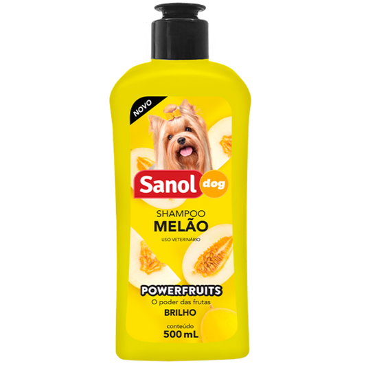 Shampoo Para Cães Melão Powerfruits Sanol Dog 500ml