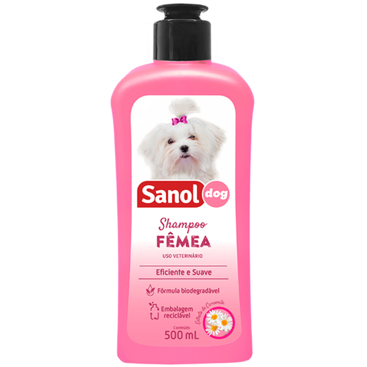 Shampoo Para Cães Sanol Dog Fêmea 500ml