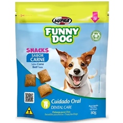 Petisco Funny Dog Snacks Sabor Carne 80gr