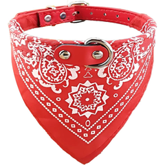 Coleira Com Bandana Para Cães E Gatos Tamanho Médio