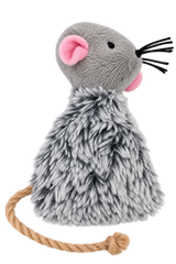 Brinquedo Para Gatos Ratinho De Pelúcia Com Cauda De Corda