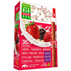 Petisco Stick Fit Para Cães Sabor Amora, Framboesa & Morango 50gr
