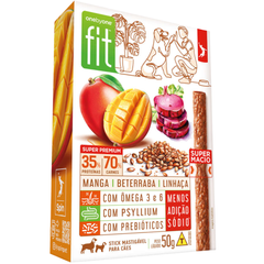 Petisco Stick Fit Para Cães Sabor Manga, Beterraba & Linhaça 50gr