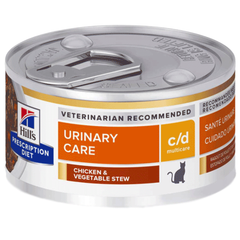 Ração Úmida Para Gatos Adultos Hill's Urinary Care C/d 82g
