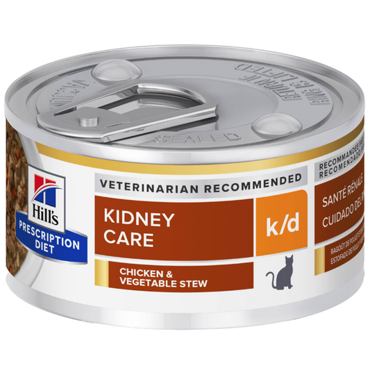 Ração Úmida Para Gatos Adultos Hill's Kidney Care K/d 82g