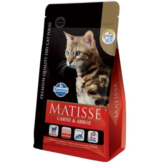 Ração Matisse Para Gatos Adultos Sabor Carne E Arroz 2kg
