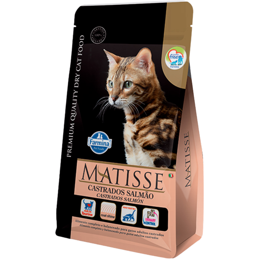 Ração Matisse Para Gatos Castrados Sabor Salmão 800gr
