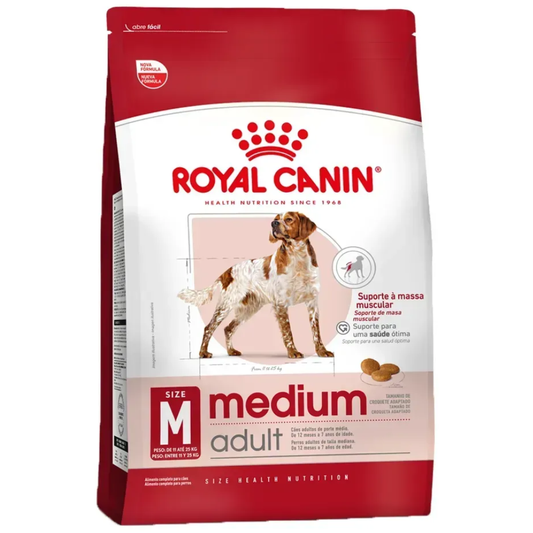 Ração Para Cães Adultos Raças Medias Royal Canin Medium 12kg
