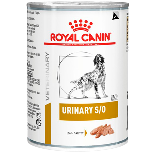 Ração Úmida Royal Canin Veterinary Urinary S/o Para Cães Com Cálculos Urinários 410gr