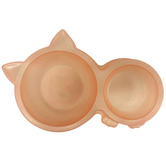 Comedouro Duplo Cat Para Cães E Gatos