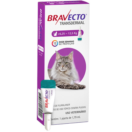 Antipulgas E Carrapatos Bravecto 500mg Para Gatos De 6,25 A 12,5kg