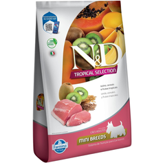 Ração N&d Para Cães Adultos Raças Pequenas Sabor Suíno, Cereais E Frutas Tropicais 2,5kg