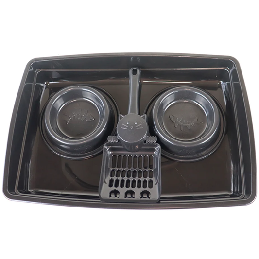 Bandeja Higiênica Pop Kit 4 Em 1 Cor Preta
