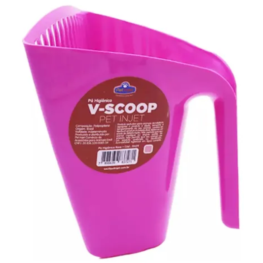 Pá Higiênica Max Furba Para Areia De Gatos Cor Rosa