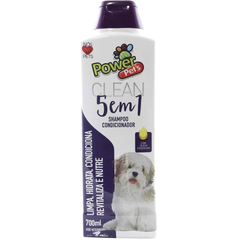 Shampoo & Condicionador Power Pets Clean 5 Em 1 - 700ml