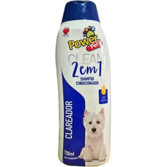 Shampoo & Condicionador Power Pets Clean 2 Em 1 Clareador 700ml