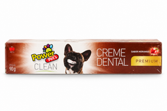 Creme Dental Veterinário Power Pets Clean Premium Sabor Morango 90 G Para Cães E Gatos
