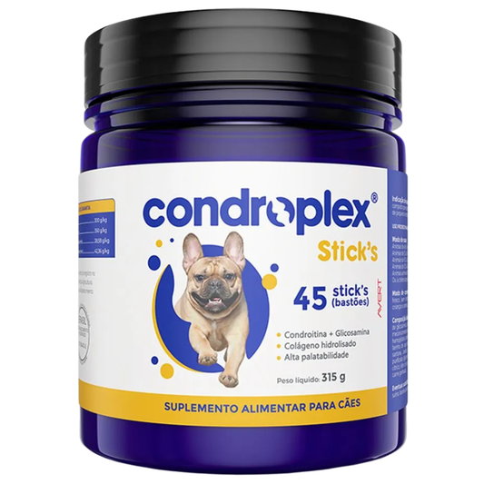 Suplemento Alimentar Condroplex Sticks Para Cães – 45 Bastões