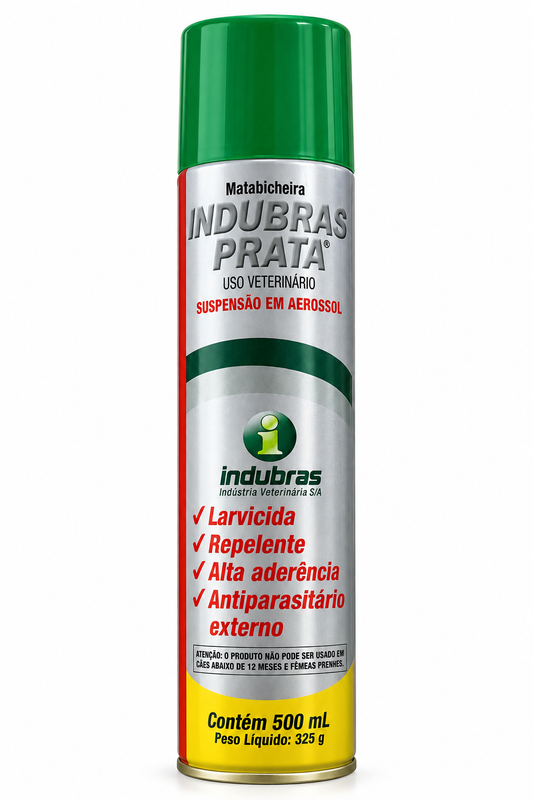 Matabicheira Indubras Prata Larvicida E Repelente Aerossol 500 Ml