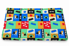 Colchão Pet Com Ziper Estampado Com Espuma Tamanho P – Estampas Sortidas