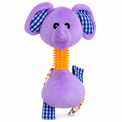Brinquedo De Pelúcia Elefante Com Mordedor Para Cães