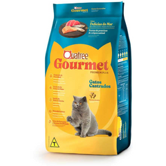 Ração Quatree Gourmet Para Gatos Castrados Sabor Delícias Do Mar 10,1kg