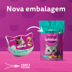 Petisco Gato Whiskas Anti Bolas De Pelos Para Gatos Adultos 80g