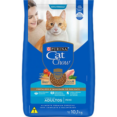 Ração Cat Chow Para Gatos Adultos Sabor Peixe 10,1 Kg