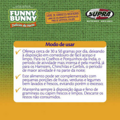 Ração Premium Funny Bunny Delícias Da Horta Para Roedores 500gr