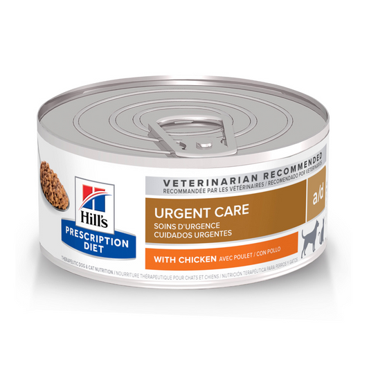 Ração Úmida Hill's Prescription Diet A/d Para Cães E Gatos Em Condições Críticas 156gr