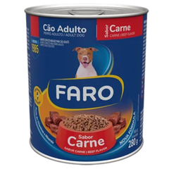 Ração Úmida Lata Faro Para Cães Adultos Sabor Carne 280gr