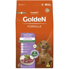 Ração Golden Fórmula Para Cães Filhotes Raças Pequenas Sabor Carne E Arroz 10kg