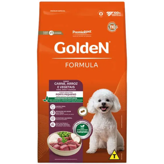 Ração Golden Fórmula Para Cães Adultos Minibits Sabor Carne E Arroz 15 Kg