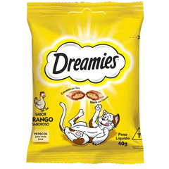 Petisco Dreamies Sabor Frango Saboroso Para Gatos Adultos 40gr