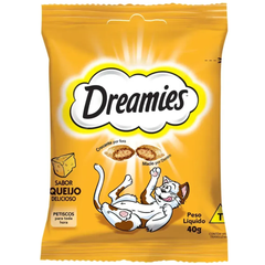 Petisco Dreamies Sabor Queijo Delicioso Para Gatos Adultos 40gr