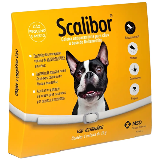 Coleira Antipulgas & Carrapatos Scalibor 48cm Para Cães