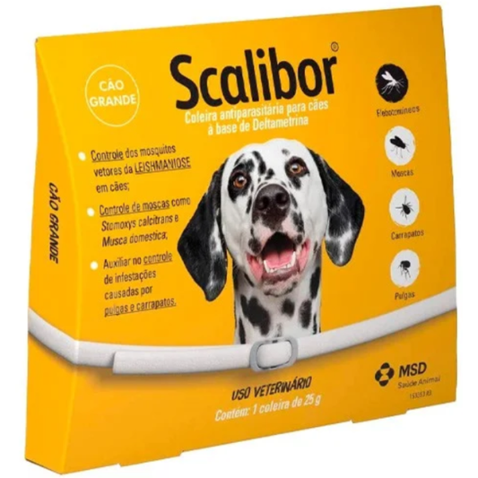 Coleira Antipulgas & Carrapatos Scalibor 65cm Para Cães
