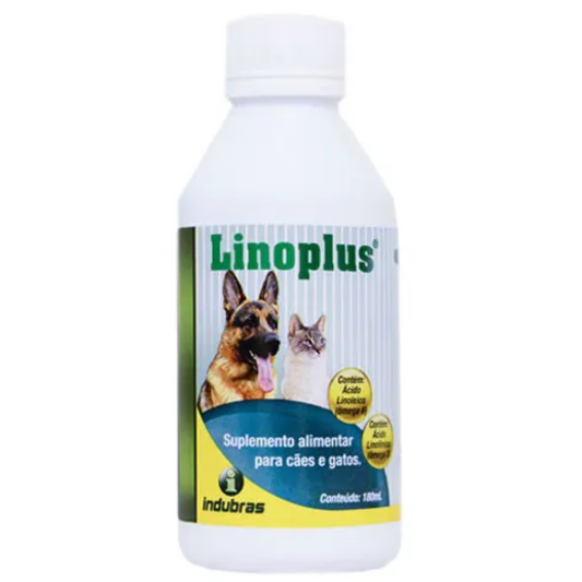 Suplemento Alimentar Linoplus 180ml Para Cães E Gatos