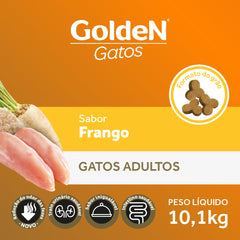 Ração Golden Para Gatos Adultos Sabor Frango 10,1 Kg