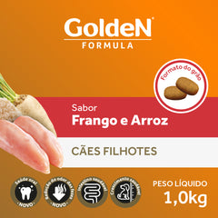 Ração Golden Fórmula Para Cães Filhotes Sabor Frango E Arroz 1kg